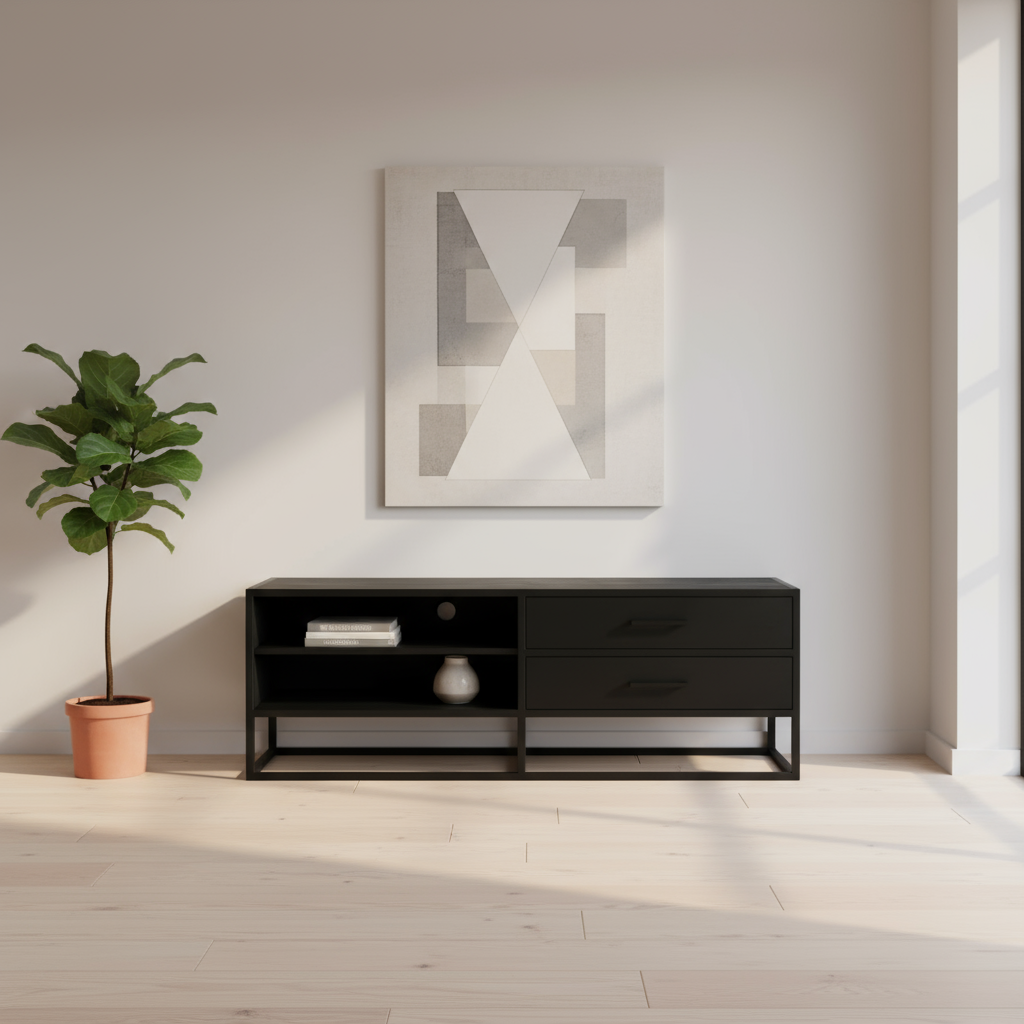 Dex tv meubel 140 cm zwart